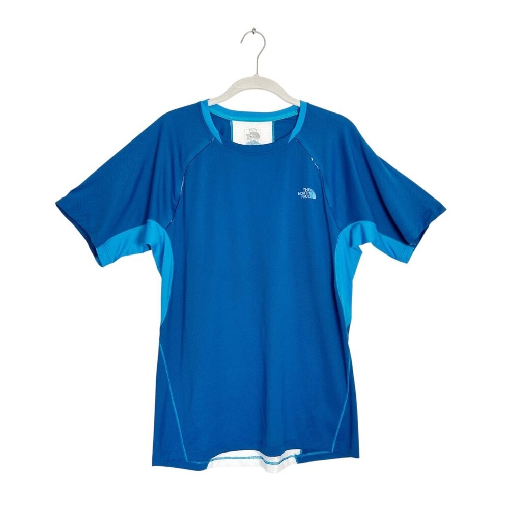The North Face Men's Flight Series Short Sleeve Shirt in Blue/White - Sz M